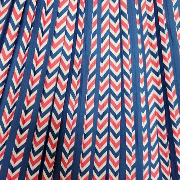 Modcloth Women's Just My Typist Pink Blue Print Sleeveless Collared Dress Sz XS - Picture 10 of 14